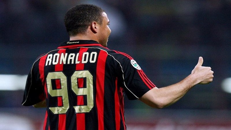 Số áo Ronaldo De Lima trong suốt sự nghiệp